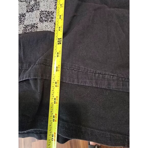 Korean Style 100% Cotton Lagenlook Blouse Asymmetrical Hem Pockets Graphic Print - Picture 8 of 8